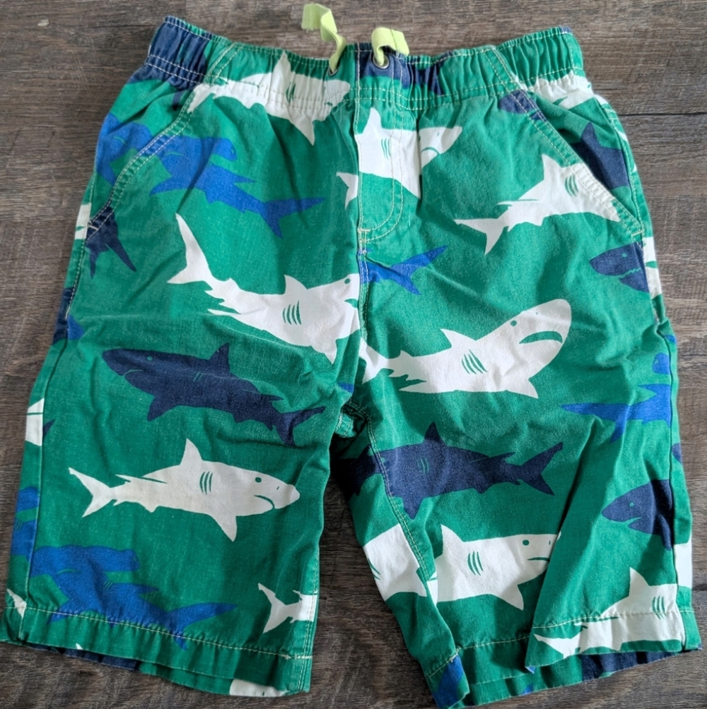 Mini Boden Shark Shorts Size 10